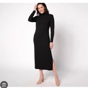 knee length dresses for ladies SecretSculpt Long Sleeve Above Knee Dress main image 0